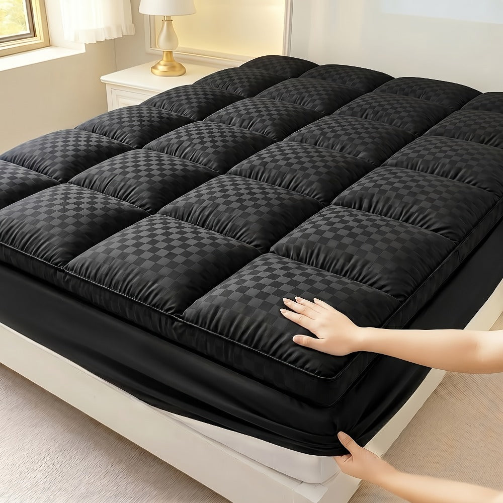Mattress Topper Pillow Top Quilted Fitted Mattress Protector Cover Deep Pocket Cooling 1000GSM Twin Full Queen King