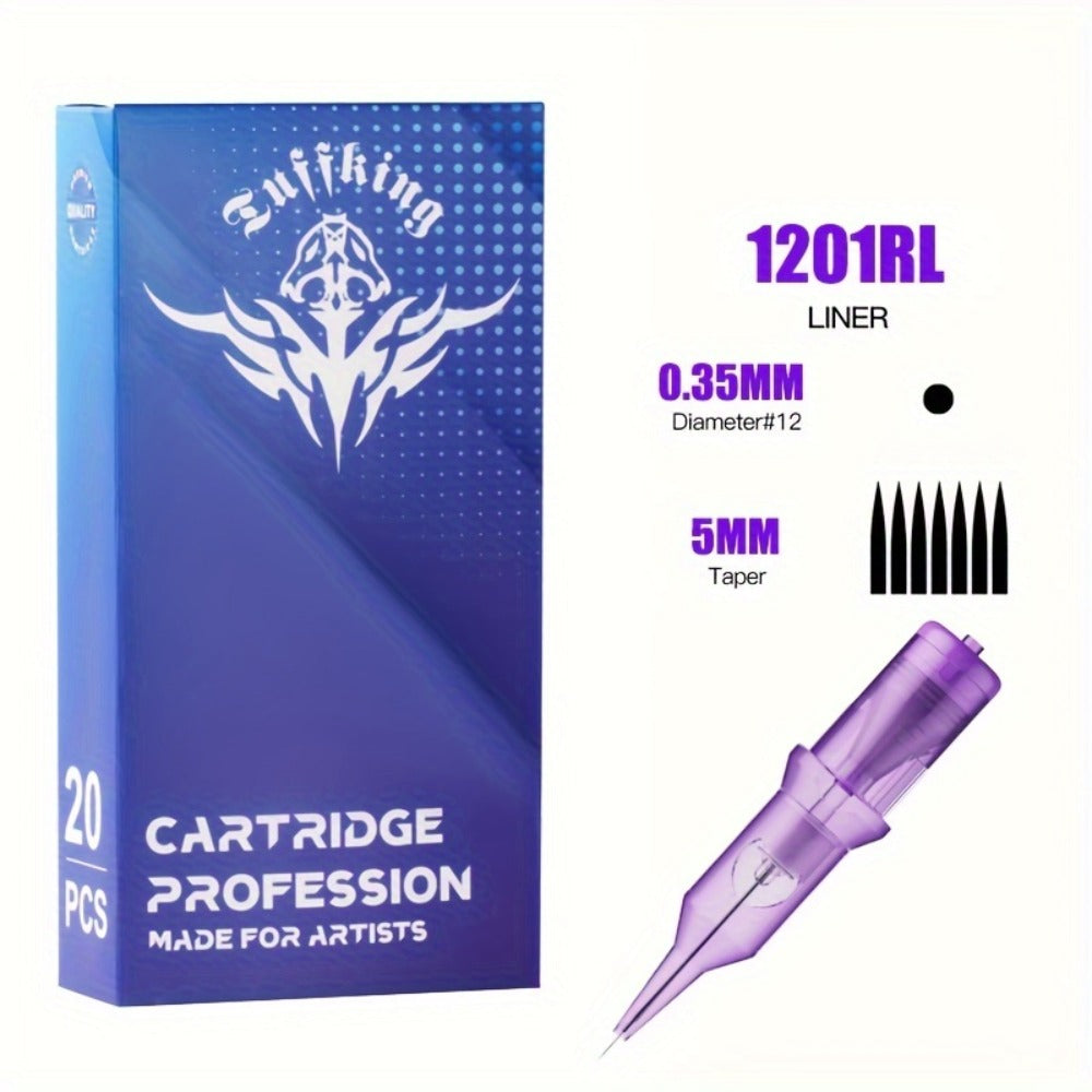 Disposable Tattoo Needles Mixed Size Sterilized RL RS M1 0.35mm ¨C Safety Tattoo Needle Set for Tattoo Artists and Beginners, Body Art Supplies 30 40 100 Piece Bulk Pack