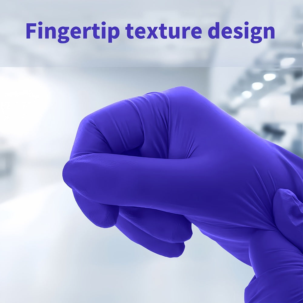 Disposable Nitrile Gloves 500pcs Dark Purple 4.5 Mil Latex-Free Powder-Free S/M/L/XL Kitchen Cleaning Pet Care Multi-Purpose