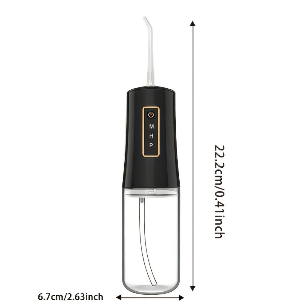 Water Flosser Portable Oral Irrigator ¨C 360¡ã Rotating Nozzle, 3 Pressure Modes, 4 Nozzle Tips, Rechargeable Cordless Teeth Cleaner for Travel & Daily Use