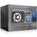 Fingerprint Safe Box with Password and Key Lock 0.3 0.8 1.13 1.71 Cu Ft Home Security Safe for Money Documents Passports Jewelry Bedroom Office Bedside Electronic Combination Lock Steel Safe