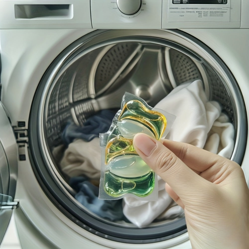 Floral Perfume Laundry Pods 3-in-1 Concentrated Detergent Pods Long-Lasting Fragrance Efficient Stain Removal 0.35oz Each for Clothes Fabric Care 30 60 Count