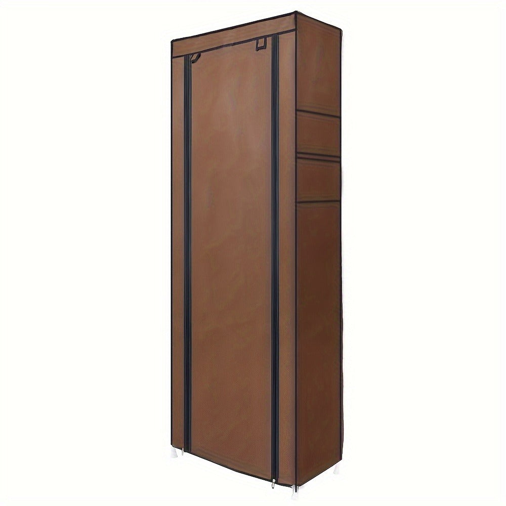 Shoe Rack with Dustproof Cover 10 Layers 9 Cubbies ¨C Large Capacity Non-Woven Shoe Organizer for Entryway, Closet & Bedroom ¨C Space-Saving Steel Frame Shoe Shelf, Easy Assembly