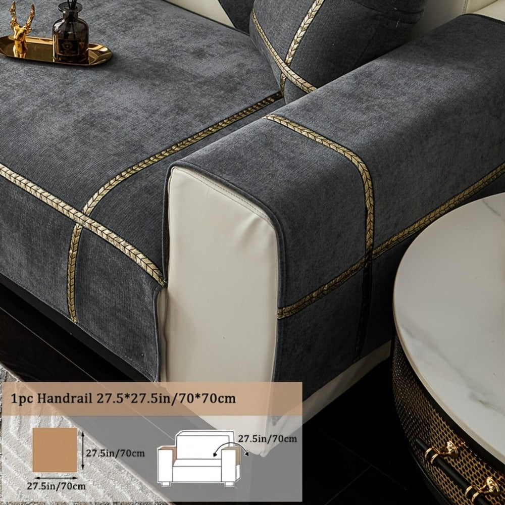 Chenille Sofa Cover Pet-Friendly Slipcover All Season Furniture Protector for Living Room Bedroom Office Couch Cover Multiple Sizes Colors