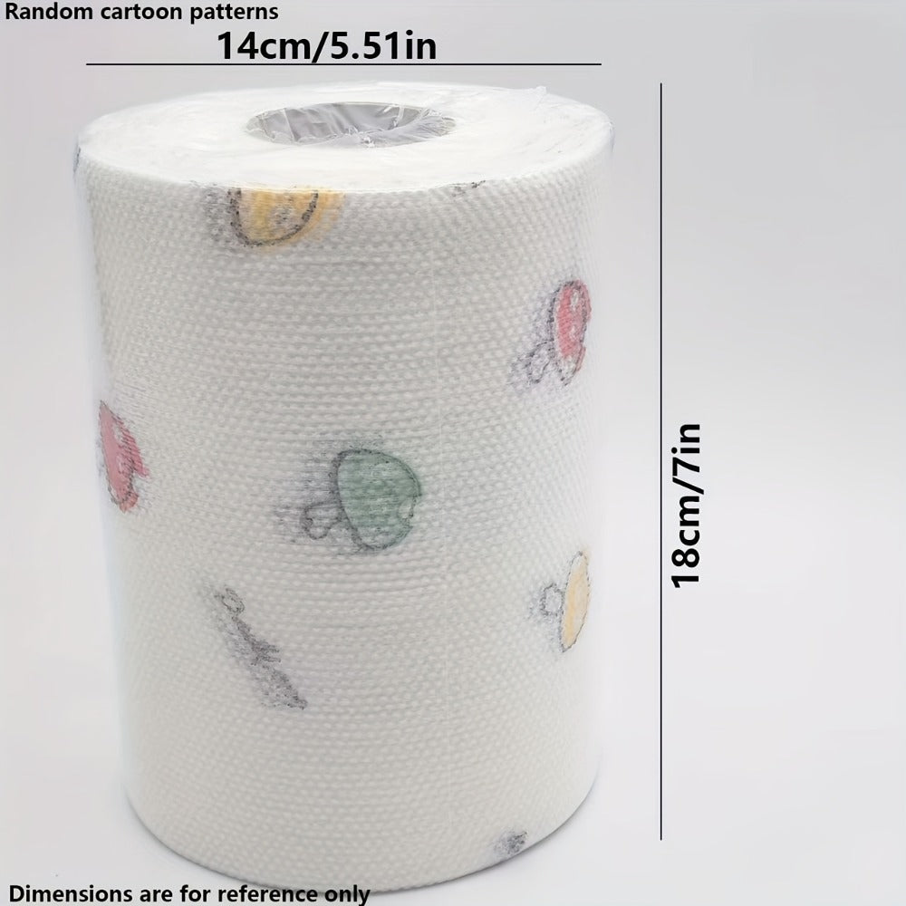 Reusable Kitchen Paper Towels 800 Times Use Washable Non-Stick Oil Degreasing Cleaning Cloth Wet Dry Dual-Use Lazy Rag for Home Kitchen Household