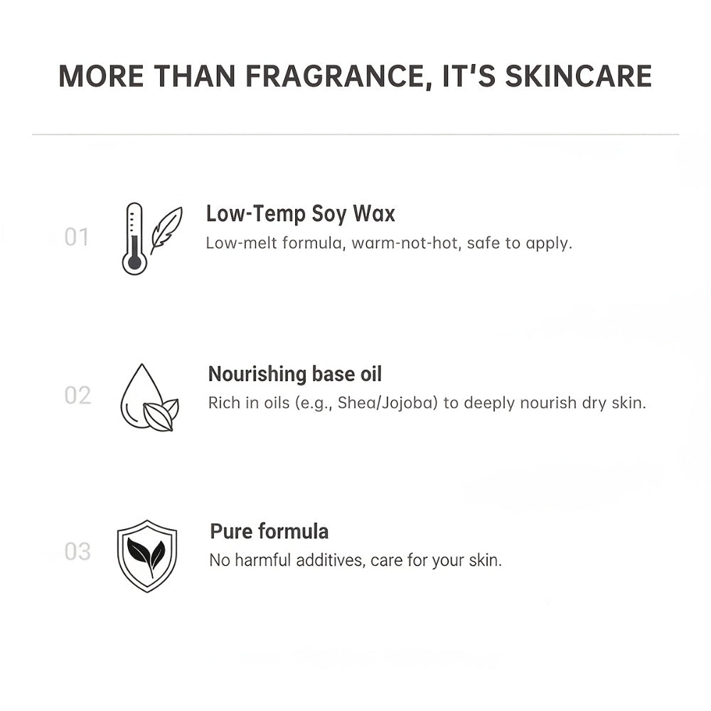 Luxury Soy Wax Candle 2-in-1 Massage Body Oil Essential Oil 20+ Scents 1pc 2pcs 6pcs Warm Moisturizing Lotion Spa Nail Salon Wedding Valentine Christmas Gift