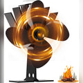 Wood Stove Fan 8-Blade Dual Motor Fireplace Fan Heat Powered for Wood Log Burner Stove | Silent Self-Powered Eco-Friendly Stove Top Fan Circulates Warm Air Buddy Heater Compatible Models 800B7 500J