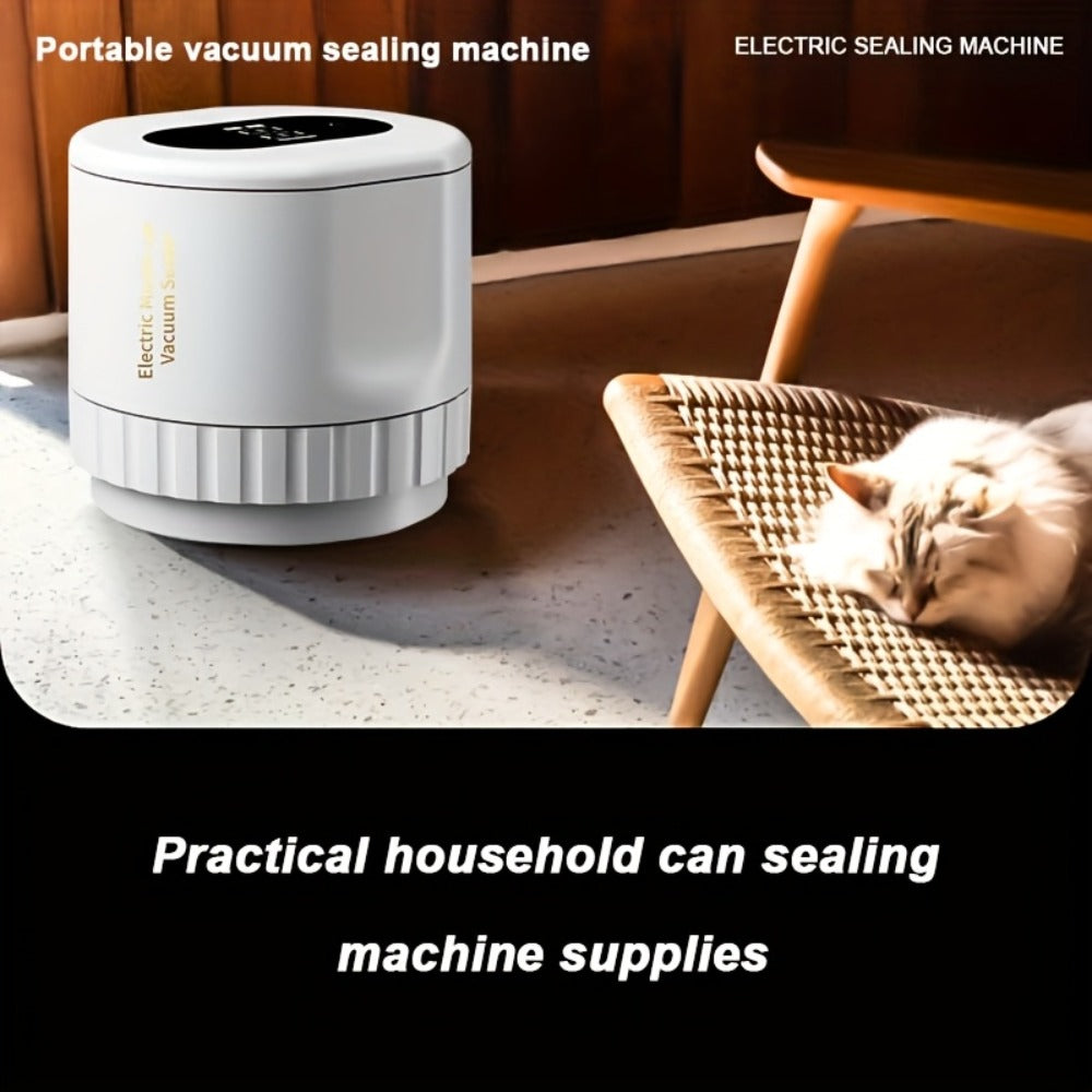 Electric Mason Jar Vacuum Sealer Kit with Sealing Lids Wide Mouth Regular Mouth Compatible Automatic Food Preservation Vacuum Sealing System
