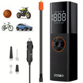 Tire Inflator Air Compressor 150PSI 12V DC Corded with LCD Display, Auto Shut-Off, 4 Preset Modes, LED Light, 9.8ft Power Cord for Car Motorcycle Bicycle Tires Sports Balls Roadside Emergency