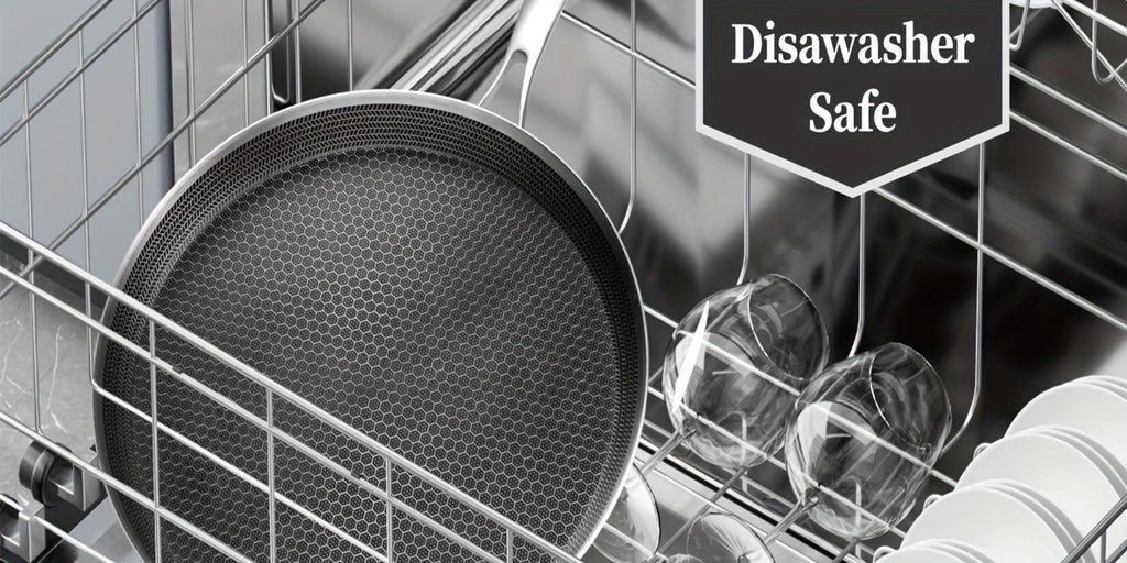 Stainless Steel Crepe Pan 11 Inch Dual Honeycomb Non-Stick PFOA-Free with Lid ¨C Triply Steel Pancake Griddle for Tortillas | Induction Gas Electric Ceramic Compatible Home Camping BBQ Cookware