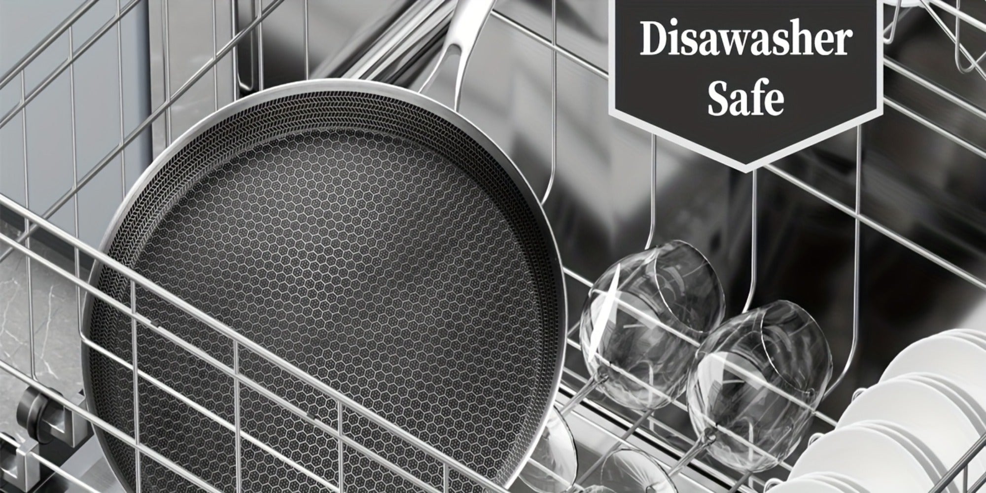 Stainless Steel Crepe Pan 11 Inch Dual Honeycomb Non-Stick PFOA-Free with Lid ¨C Triply Steel Pancake Griddle for Tortillas | Induction Gas Electric Ceramic Compatible Home Camping BBQ Cookware
