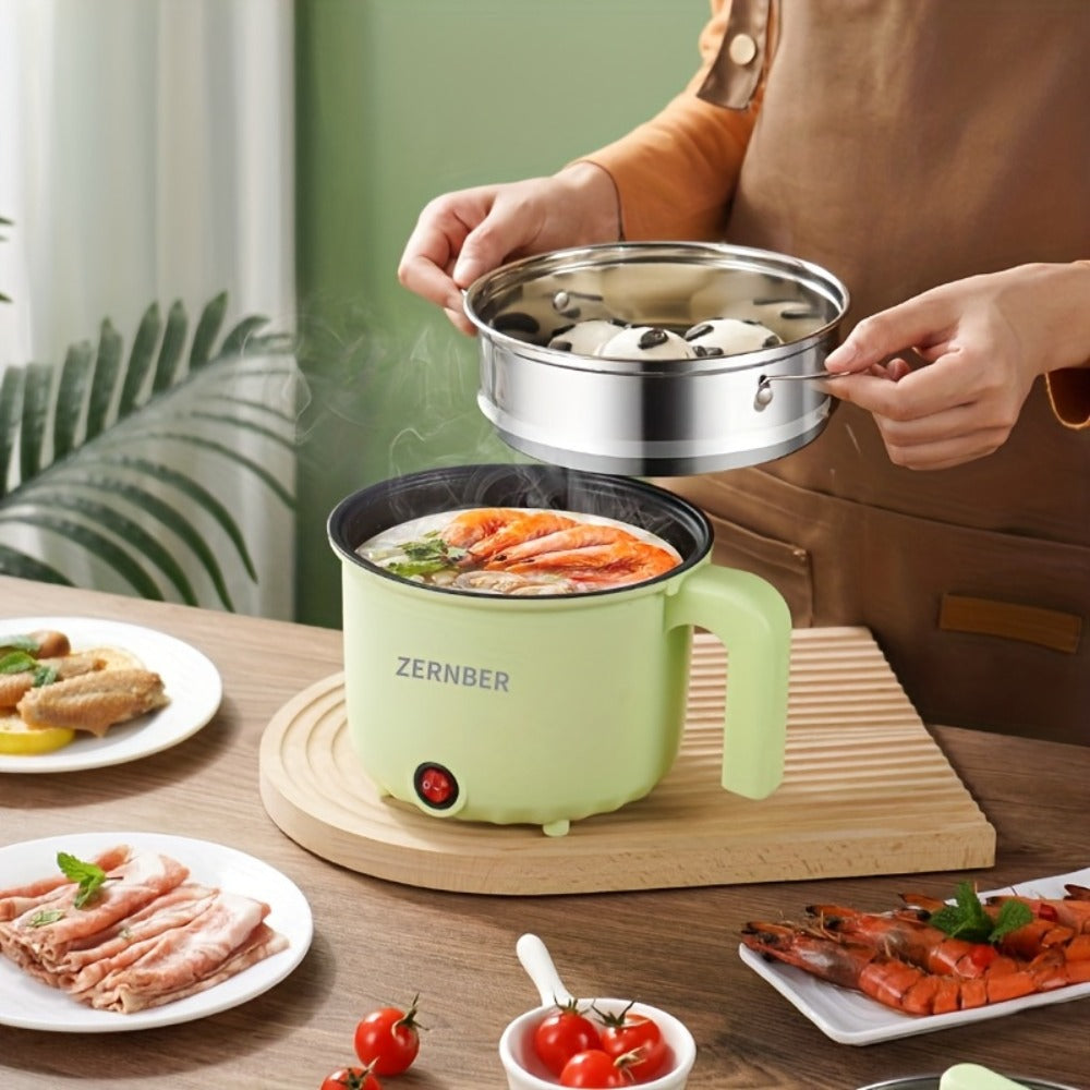 Electric Hot Pot Portable Electric Wok ¨C Non-Stick Coating, Triple Power Control, Multi-Functional Stewpot for Hotpot, Soup, Steak, Ramen & Gourmet Cooking, 60.87oz or 118.35oz
