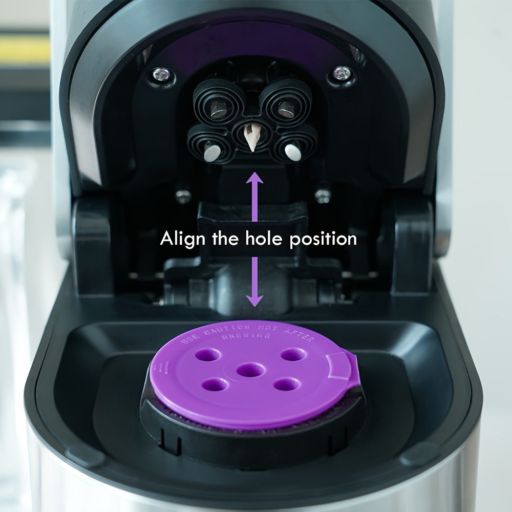 Reusable K-Cup Coffee Pods Set of 6 ¨C Refillable Coffee Filters Compatible with Keurig K-Supreme & K-Supreme Plus, Use Your Own Ground Coffee, Eco-Friendly & BPA-Free ¨C Black, Purple, Mixed