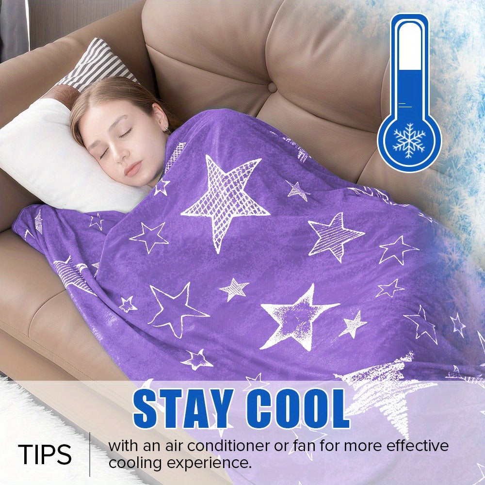 Cooling Blanket for Hot Sleepers - Summer Lightweight Breathable Throw Blanket Double-Sided Soft Cool Blanket for Bed Couch Sofa Night Sweats Hot Flashes Relief Tie-Dye & Solid Colors