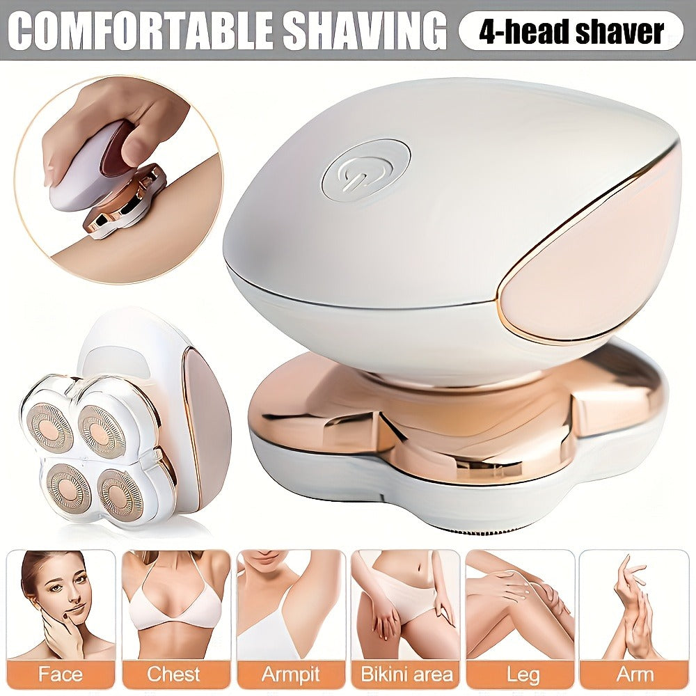 Electric Hair Remover for Women Portable Body Shaver USB Rechargeable Painless Hair Removal for Face Arms Legs Underarms Bikini Area Compact Travel Home Use Pink