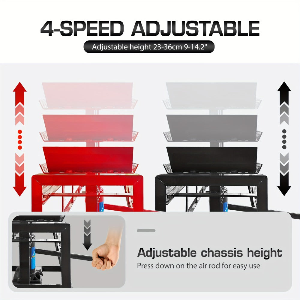 Hydraulic Car Ramps 2-Pack 5T 11050 Lbs High Lift Vehicle Wheel Ramps for Oil Change Tire Service with Supporting Crane Foot Pedal Portable DIY Auto Shop Truck SUV