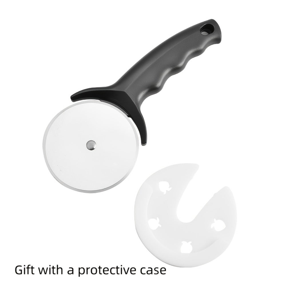 Pizza Wheel Cutter Stainless Steel with Wooden Handle Sharp Pizza Slicer Easy Grip Durable Roller for Pizza Biscuits Noodles Pastry Kitchen Gadget 1pc 2pcs