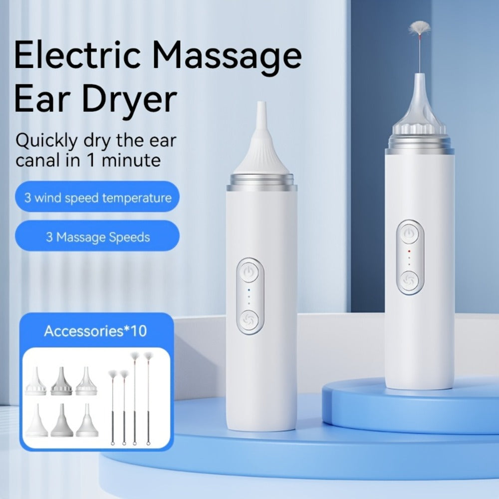 Electric Ear Cleaning System Professional Edition 3-Speed Hydraulic ¨C Visual Waste Tank, Ear Dryer, USB Charging, Dry Dirty Storage, Safe Home Ear Wax Removal Kit Christmas Gift