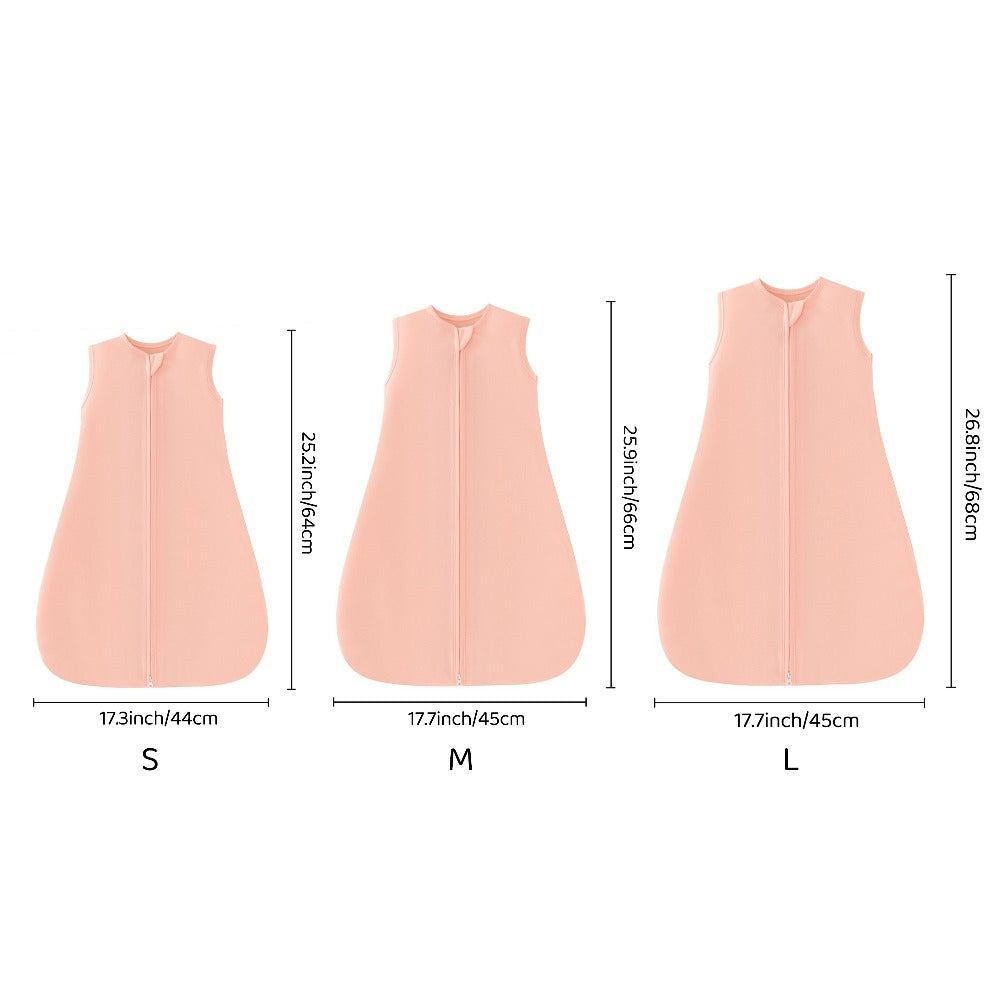 Baby Sleeping Bag 2/3pcs Two-Way Zip Wearable Blanket Anti-Kicking Swaddle 0-24 Months Boys Girls Lightweight Air-Conditioned Room