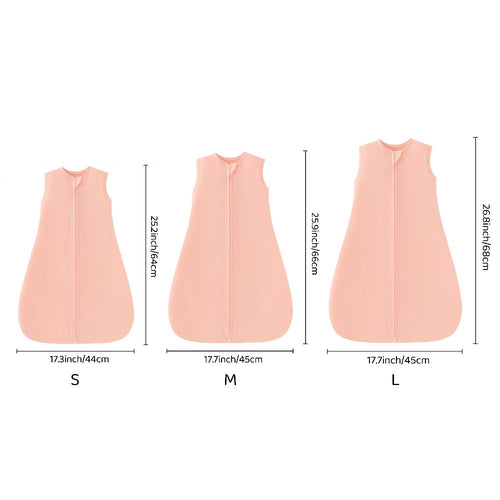Baby Sleeping Bag 2/3pcs Two-Way Zip Wearable Blanket Anti-Kicking Swaddle 0-24 Months Boys Girls Lightweight Air-Conditioned Room
