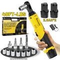 Electric Ratchet Wrench Set 12V Cordless with Lithium Battery ¨C Fast Charge, Variable Speed Trigger, Socket Sleeves, for Automotive Repair, Screws & Nuts ¨C Basic & Full Kit Options