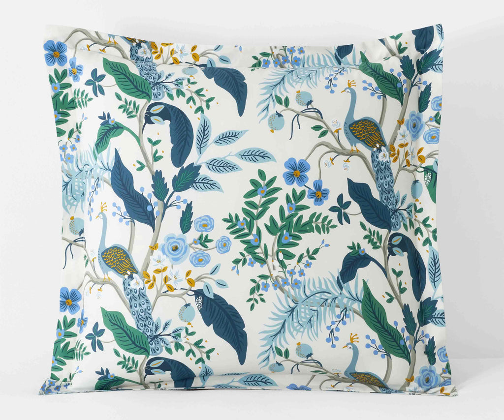 Sateen Sham - Peacock Ivory