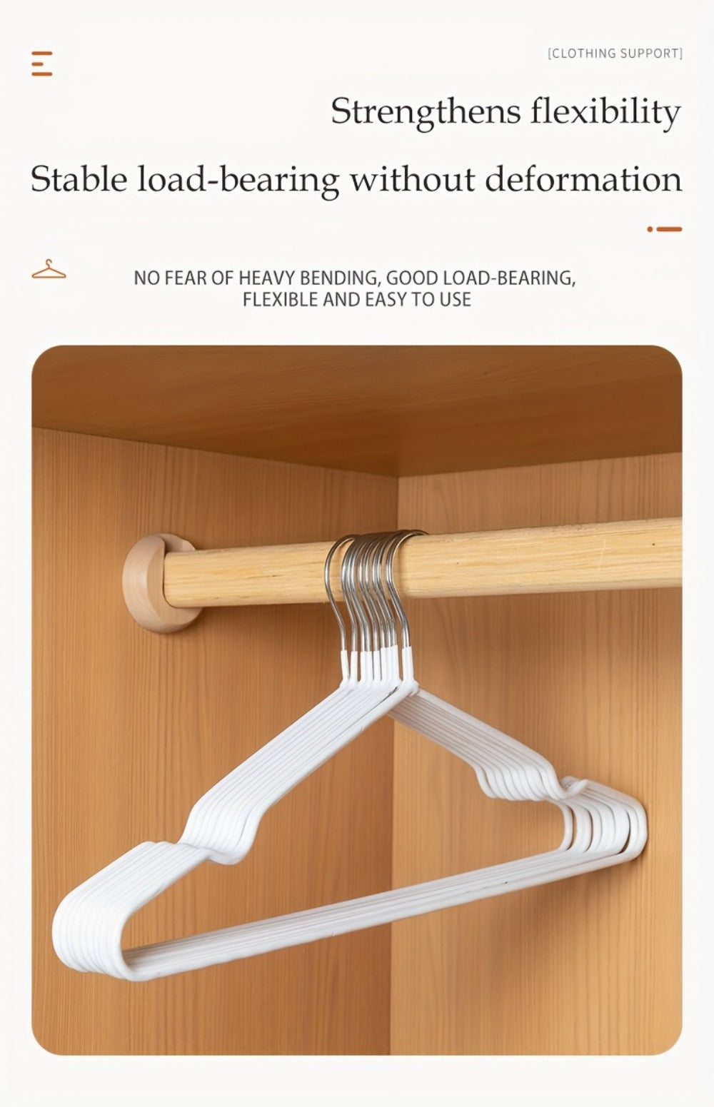 High Manganese Steel Non-Slip Clothes Hangers Thickened Heavy Duty Coat Suit Hangers Space Saving Closet Organizer