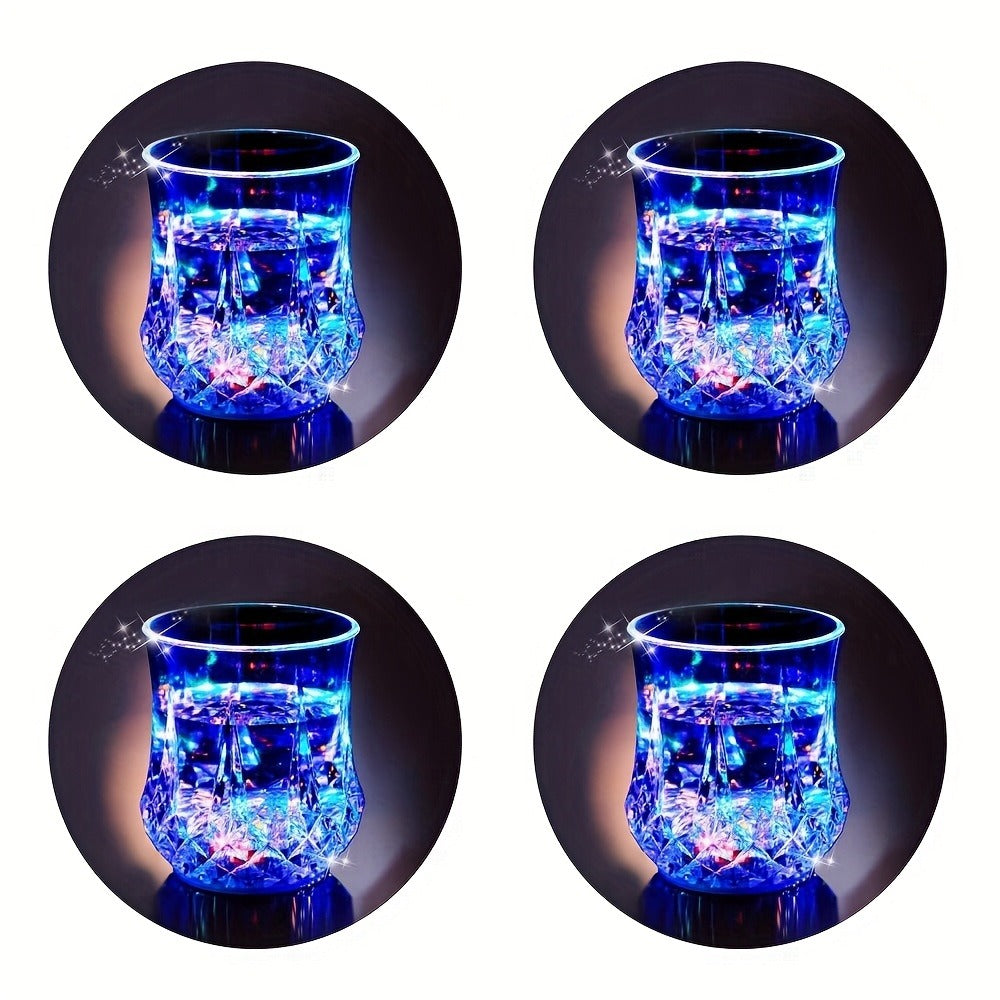 Light Up Cups 12 Pack ¨C LED Luminous Sensor Glasses That Glow When Liquid Is Poured ¨C 7-Color Gradient Flash Crystal Tumbler for Bar, KTV & Party ¨C 6.76 Oz Cool Novelty Drinkware Gift