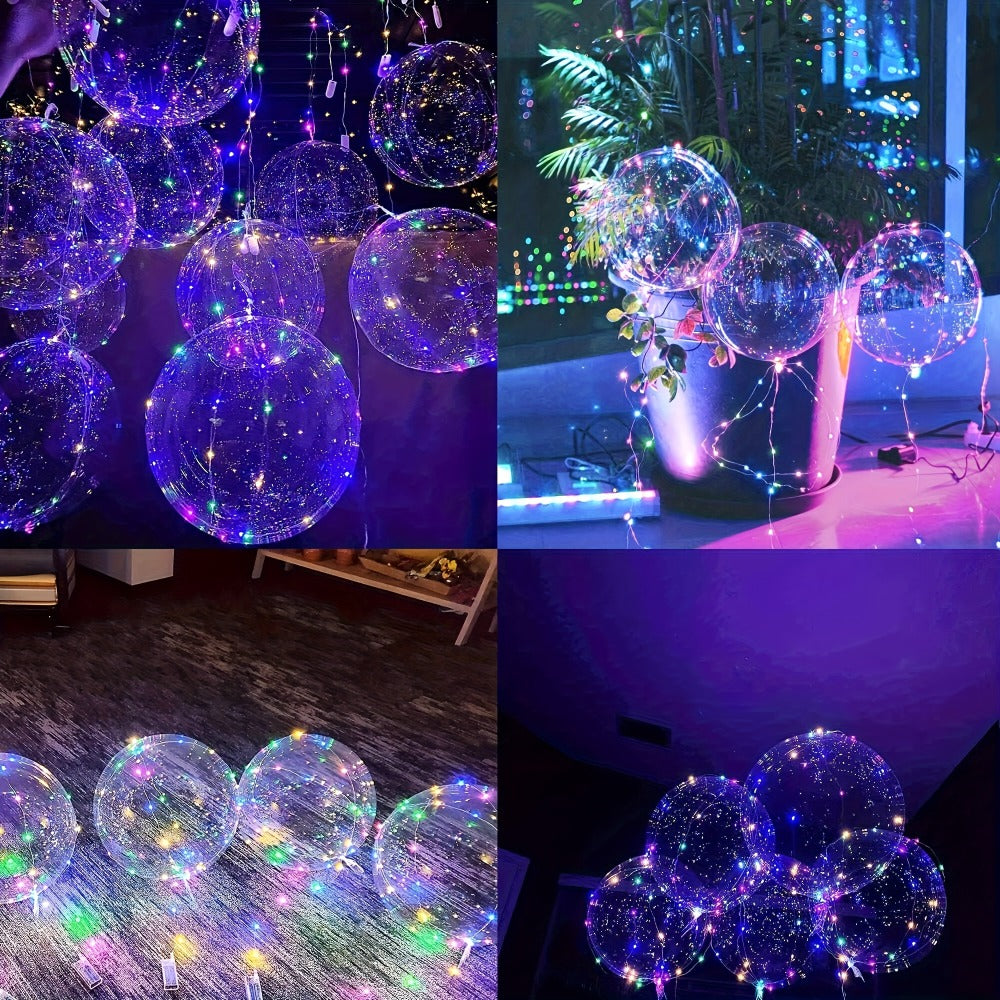 LED Light Up Bobo Balloons with LED String Lights 20pcs Party Decoration Kit ¨C Birthday Wedding Christmas Easter Graduation Decor