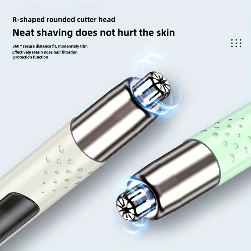 Nose Hair Trimmer Electric ¨C USB Rechargeable Stainless Steel Unisex Trimmer for Nose, Ear & Eyebrow Hair, No-Pull Painless Cutting, Portable Stylish Design for Men & Women