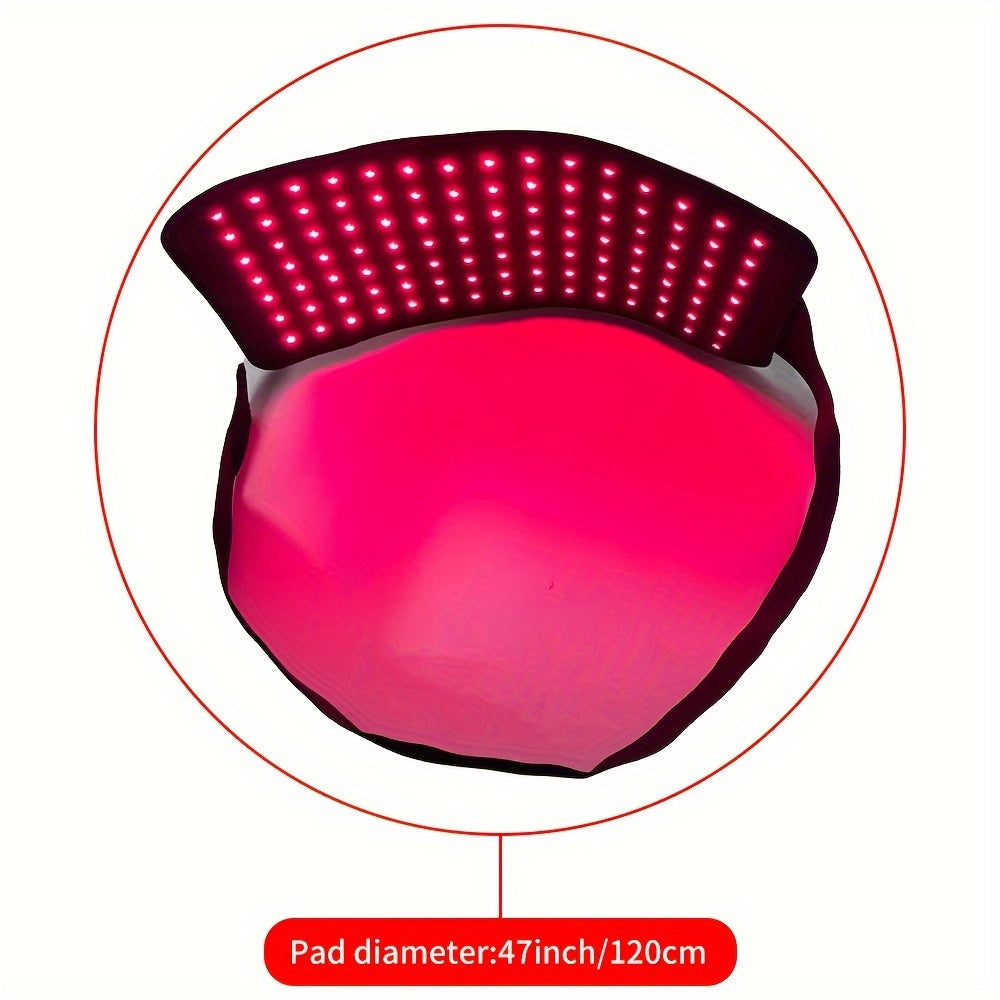 Red Light Therapy Belt 660nm 850nm Near Infrared Wrap Device for Pain Relief Muscle Recovery Arm Wrist Knee Ankle Elbow Joint Therapy Wearable LED Pad