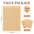 Cookie Bags with Window 300pcs Kraft Paper Treat Bags with Thank You Stickers Grease Resistant Clear Front Bakery Bags for Cookies Donuts Pastry Snack Packaging