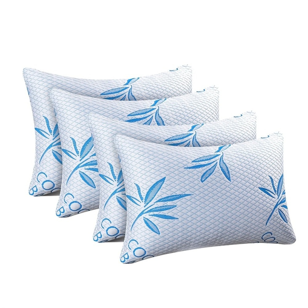 Hotel Luxury Bed Pillows for Sleeping ¨C Down Alternative Gusseted Pillow Set, Supportive & Breathable for Side Back Stomach Sleepers, Standard Queen King Size, Pack of 2 or 4