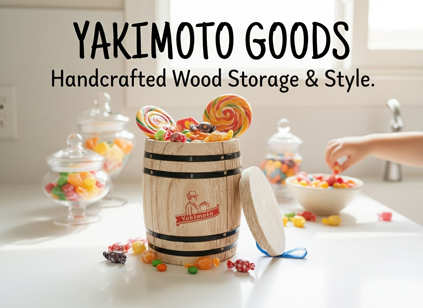 Wooden Barrel Storage Jar with Lid ¨C Rustic Mini Desktop Organizer for Coffee Beans, Sugar, Candy, Keys, Coins & Jewelry | Vintage Handcrafted Trinket Box | Retro Home Office Decor Gift