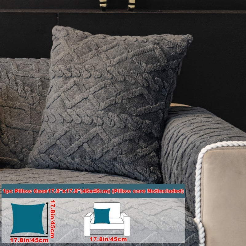 Plush Sofa Cover Couch Cover | Anti-Slip Pet Dog Friendly Velvet Sofa Mat, Single Two Three Four Seat, Backrest Armrest Pillow Cover, Living Room Bedroom Decor