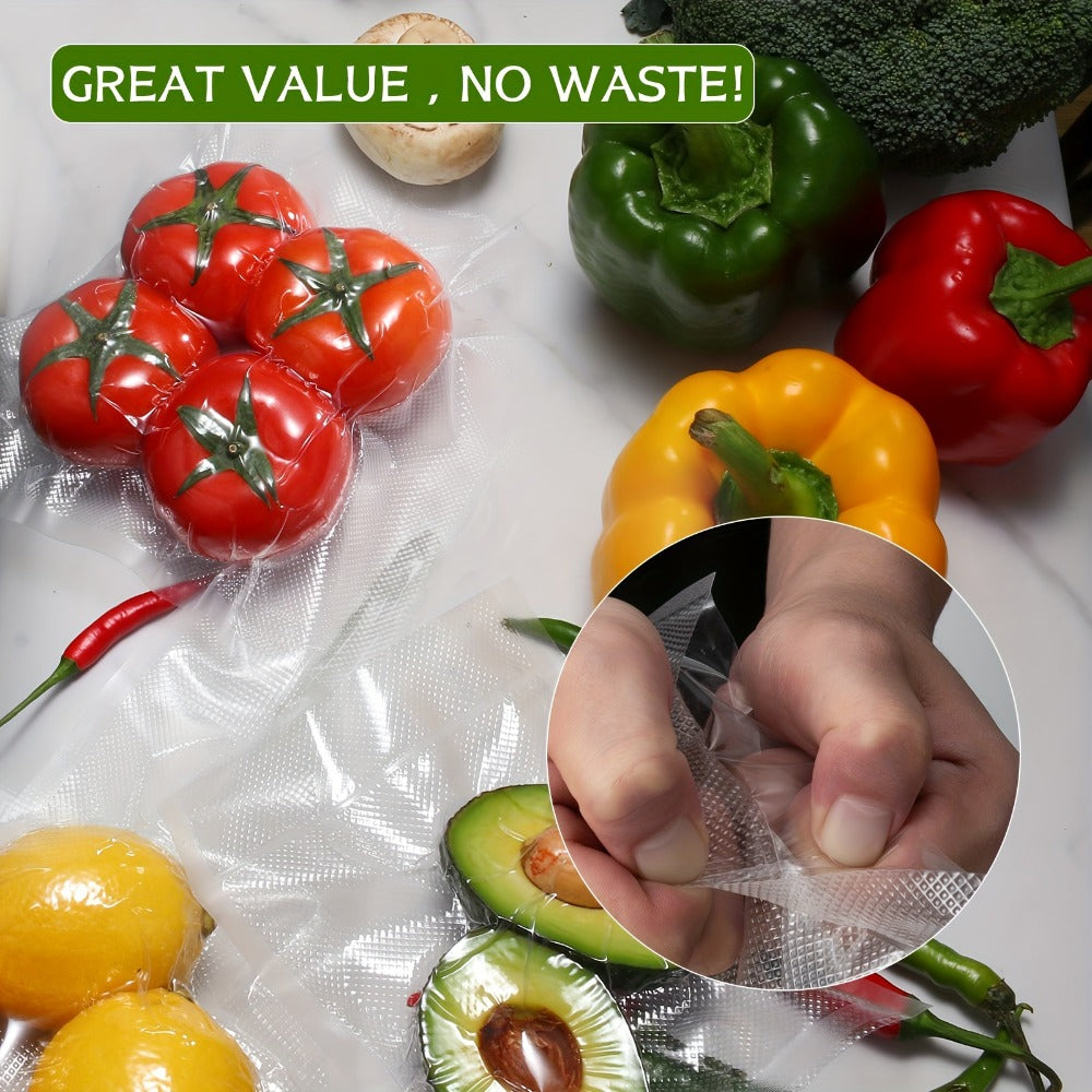 Vacuum Seal Bags for Food 6 Rolls BPA-Free Food Saver Roll Bags 236 Inch, 2 Sizes Vacuum Storage Roll Bags for Food Preservation, Kitchen Meal Prep, Sous Vide Cooking