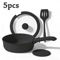 Nonstick Cookware Set 5/7/24 Piece Induction Ready with Detachable Handles ¨C Stackable Pots & Pans Set Includes Skillet Frying Pan Soup Pot Steak Pan for Home RV Kitchen, Multiple Colors