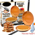 Double-Sided Non-Stick Omelette Pan ¨C Reversible Flip Skillet for Fluffy Pancakes, Omelets & Italian Omelettes | Dishwasher Safe, Indoor & Outdoor Cooking, Camping Kitchen Essentials