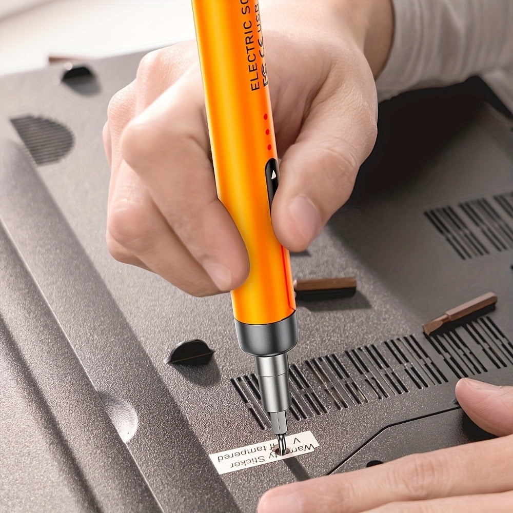 46-in-1 Electric Precision Screwdriver Kit - Brushless Motor USB Rechargeable 500mAh, 46 Bits Reverse Rotation for Phone, PC & Home Repair