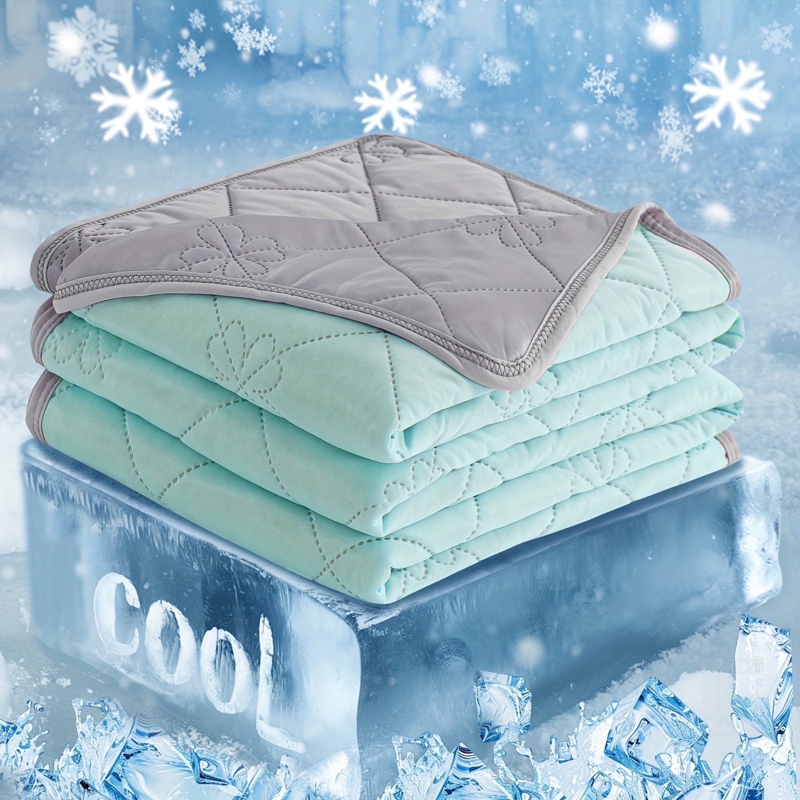 Ultrasonic Embossed Cooling Blanket ¨C 100% Polyester Summer Throw, Breathable Lightweight for Hot Sleepers, Machine Washable, 6 Colors