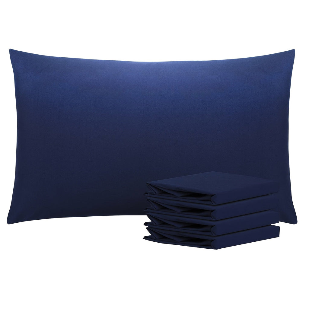 Pillowcases 4 Pack Queen 20x30 ¨C Brushed Microfiber Soft Wrinkle-Free Fade-Resistant Envelope Closure Solid Color 32 Colors
