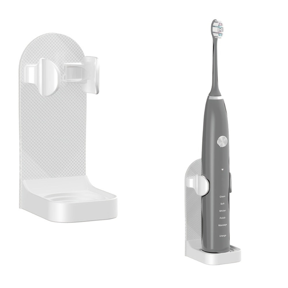 Wall Mounted Toothbrush Holder with Automatic Toothpaste Dispenser - 3 Cups Bathroom Organizer, Space-Saving Toothbrush Cup Holder for Family, Black & Gray