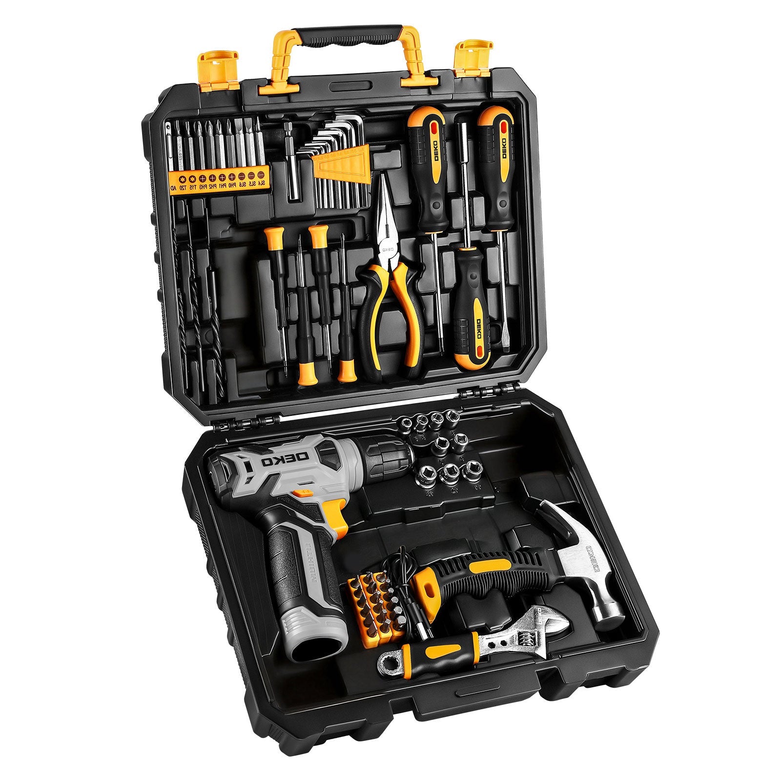 Cordless Drill Tool Kit 119/151PCS ¨C 8V/12V Electric Power Drill Set with Screwdriver, Hammer, Wrench | All-in-One Home Repair & DIY Hand Tools for Women | Perfect Gift