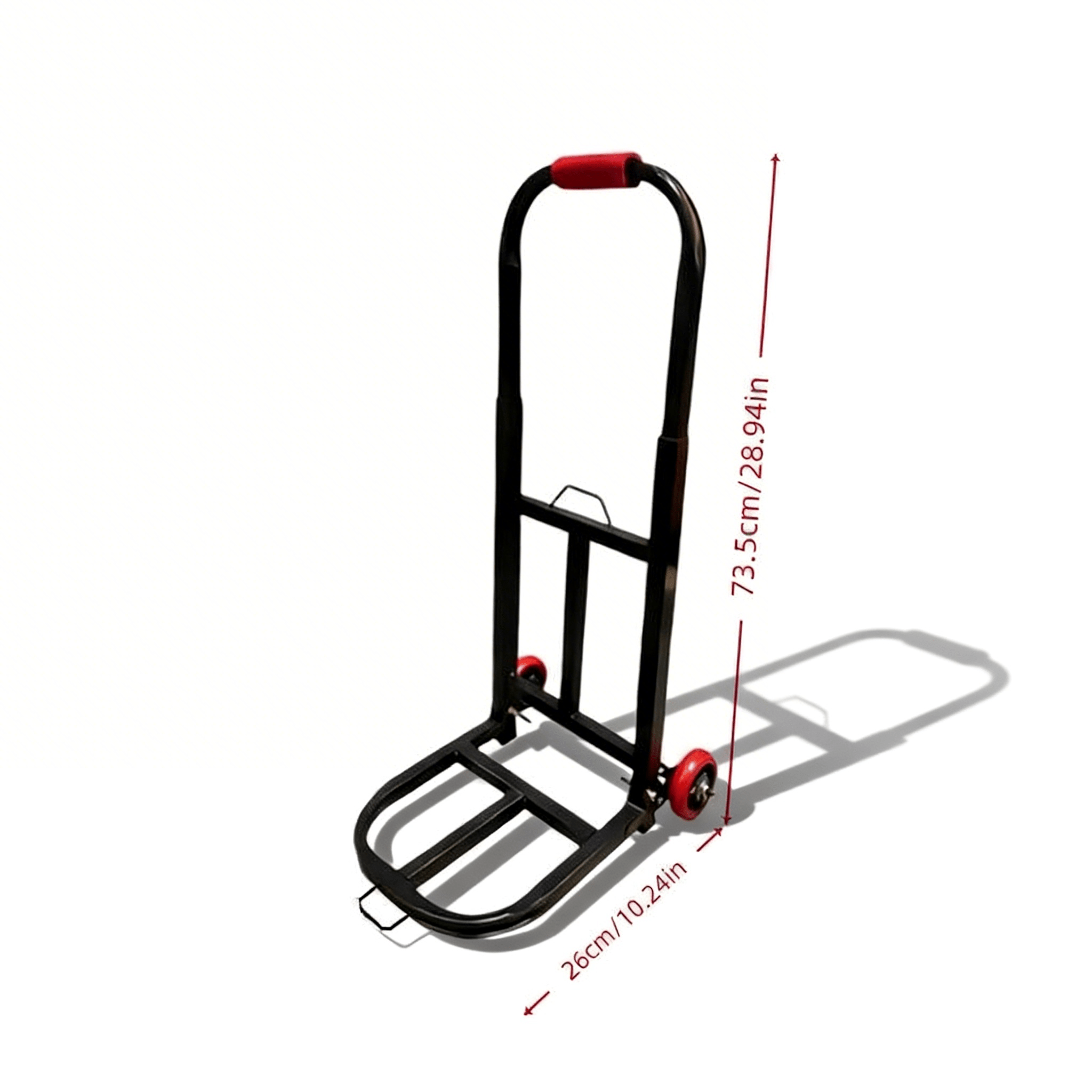 Folding Hand Truck Stair Climbing Wheels Heavy Duty 220 450 680 LBS Capacity Compact Collapsible Handcart Dolly for Home Warehouse Grocery Moving Office Material Handling