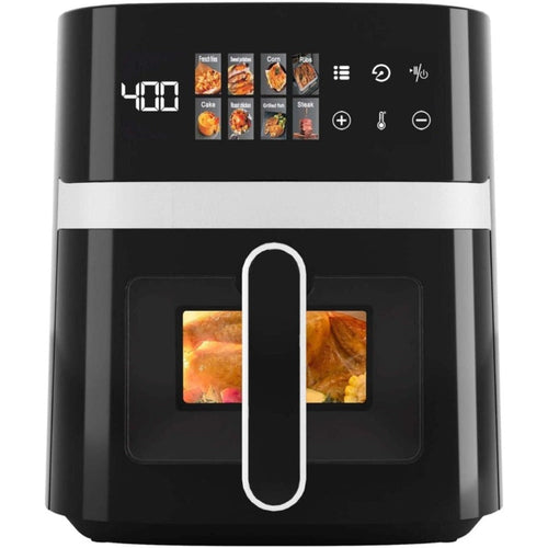 Air Fryer 5 Quart 8-in-1 Electric Hot Air Oven 1350W with LED Touchscreen & 360¡ã Hot Air Circulation ¨C Large Capacity Digital Air Fryer for Fry Roast Bake Grill Dehydrate, Black