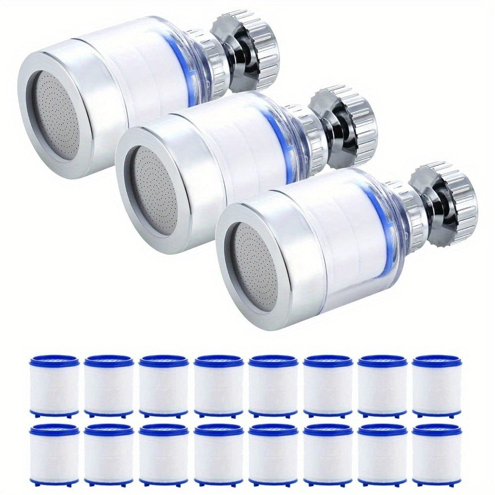 Faucet Aerator 360¡ã Rotating Sink Filter ¨C Universal Pressurized Spray Head for Kitchen & Bathroom, Adjustable Water Flow, Easy Install, Transparent Filter, Multi-Pack Options