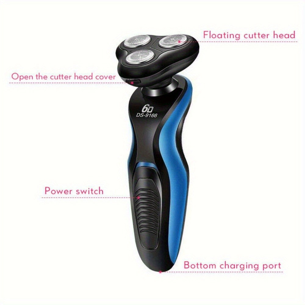 Electric Shaver for Men 4-in-1 ¨C USB Rechargeable Electric Razor & Beard Trimmer Kit for Wet & Dry Shaving, Portable Grooming Set, Perfect Father's Day Gift for Dad, Husband & Male Friends