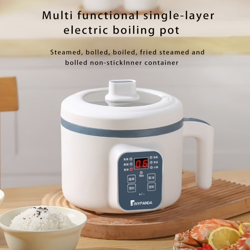 Electric Hot Pot 1.7L Multifunctional | 6 Cooking Modes Steam & Cook Non-Stick Mini Electric Cooker with Overheat & Dry Protection for 1-2 People ¨C Rice, Soup, Noodles & More, Single & Double Layer