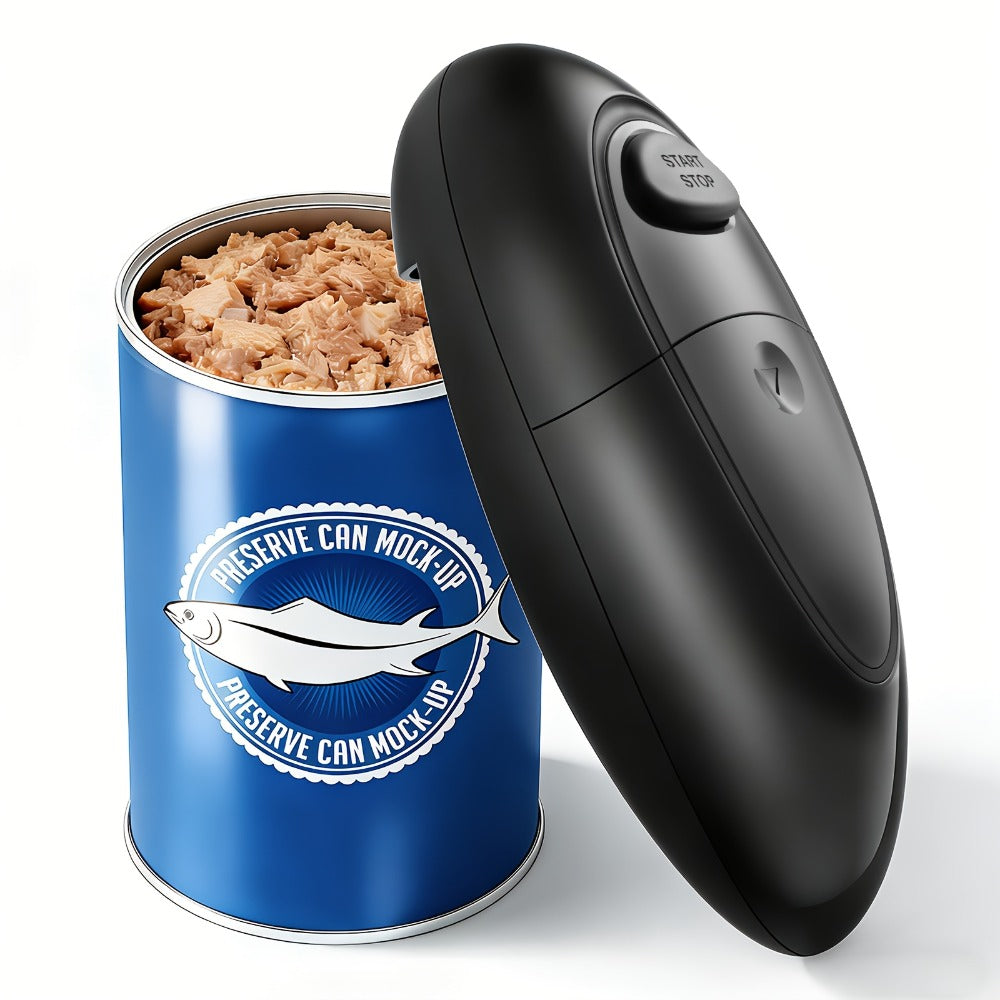 Automatic Can Opener Hands-Free | Electric Battery-Powered One-Touch Can Opener for All Can Sizes, Safe Smooth Edge, Food-Safe Portable Kitchen Tool ¨C No Sharp Edges, Easy to Use, Multiple Colors