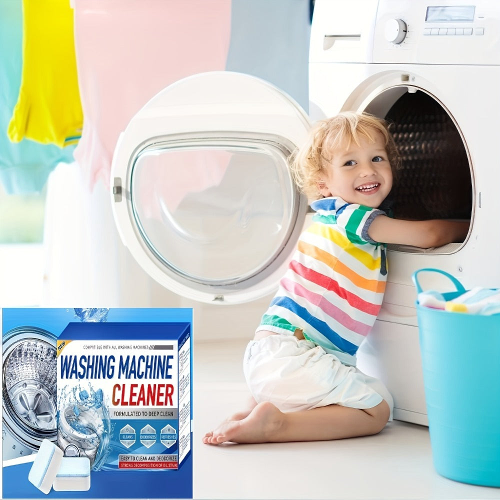 Washer Cleaner Tablets 25 Pack 2-in-1 Washing Machine and Dishwasher Cleaner Deodorizer Compatible with Front Loader Top Load HE Removes Odor Residue Limescale Deep Clean Appliance Tablets
